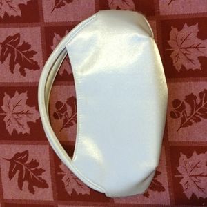 NYTLITES Small Silver Satin Formal Evening Bag/Clutch